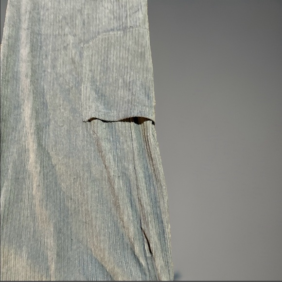 Wild Fable Blue Corduroy Wide Leg Cargo Pants Sz L - Picture 4 of 5